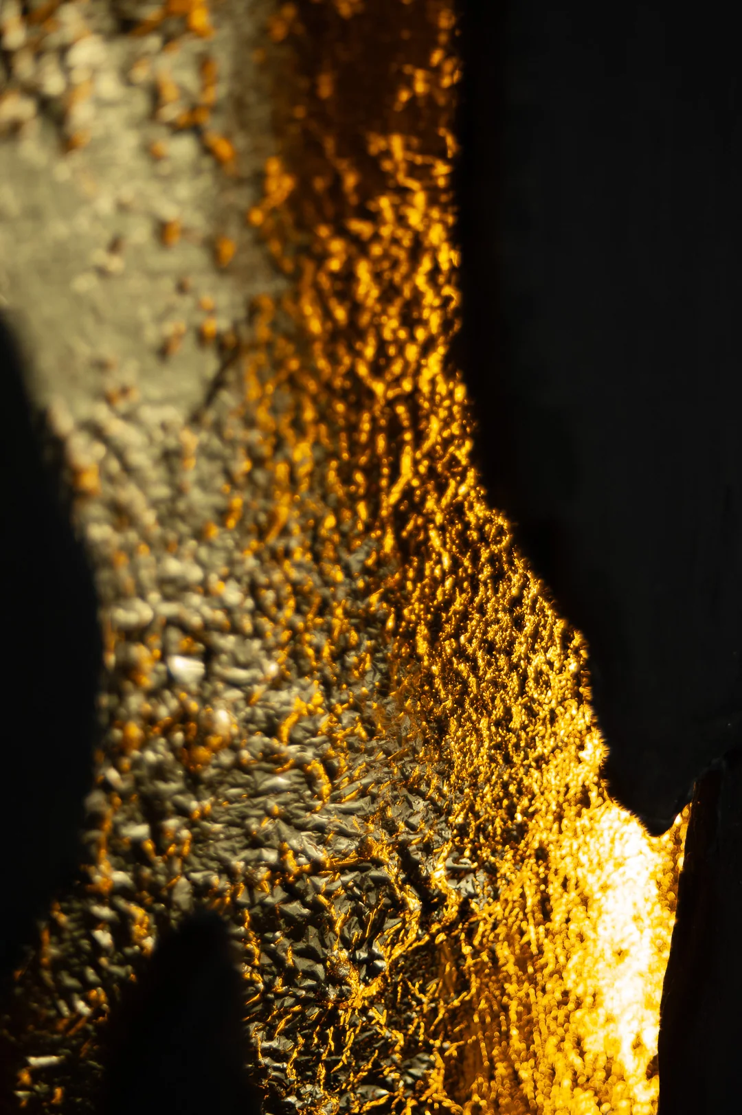 Dettaglio 8 di Aletheia: materia e foglia d'oro